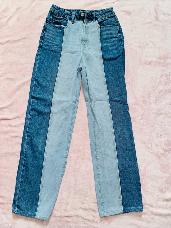 PacSun Denim - PacSun Two-Tone Blue Straight Leg Jeans
